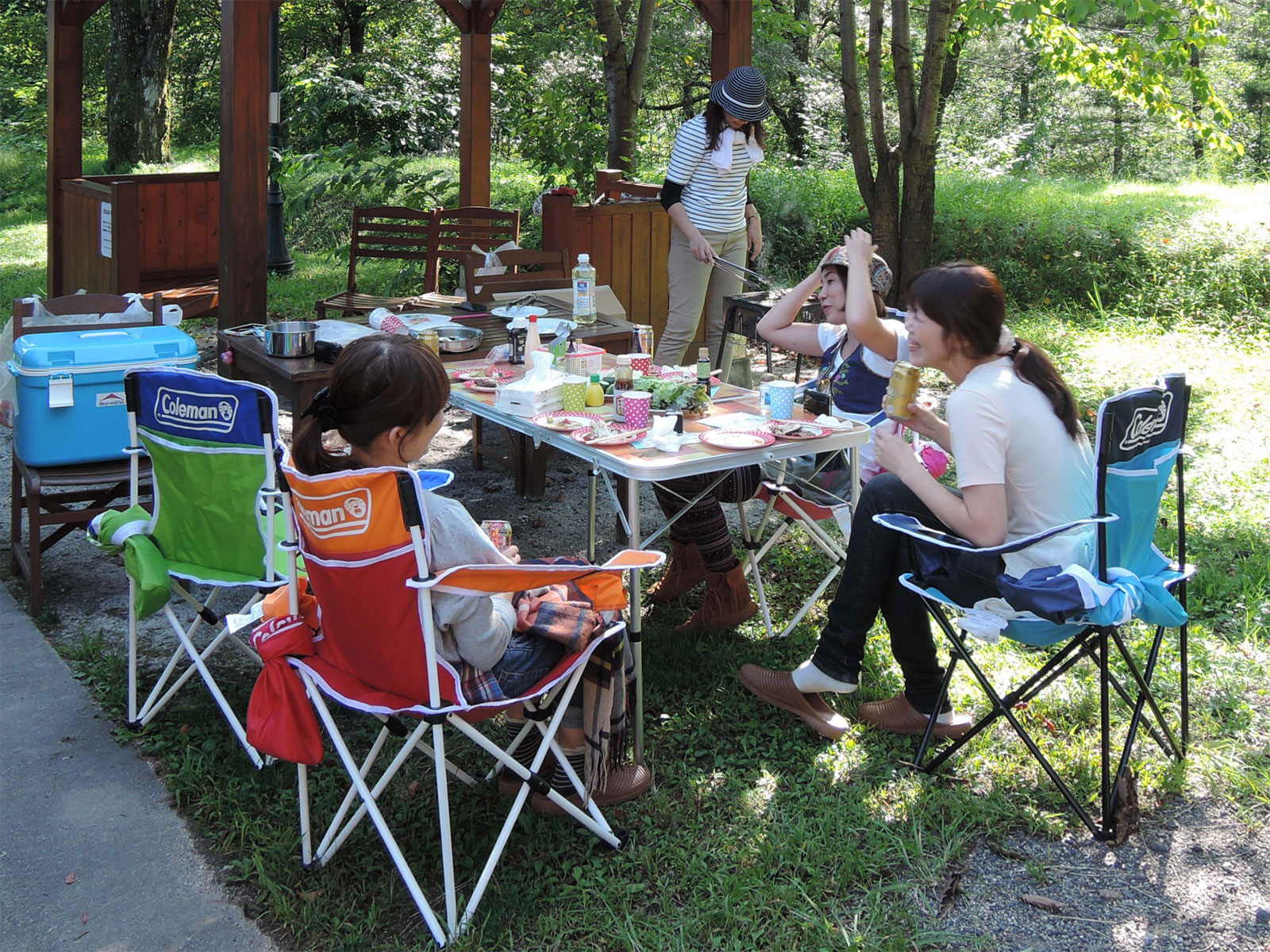 自然に囲まれて♪ひとあしお先にBBQ!!
