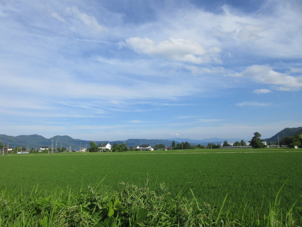 田畑の風景 モントリオール｜立山黒部大町 ログハウスの貸別荘コテージ