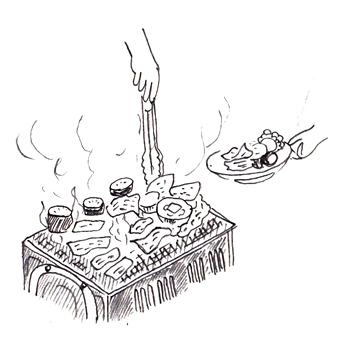 BBQ食材のケータリング