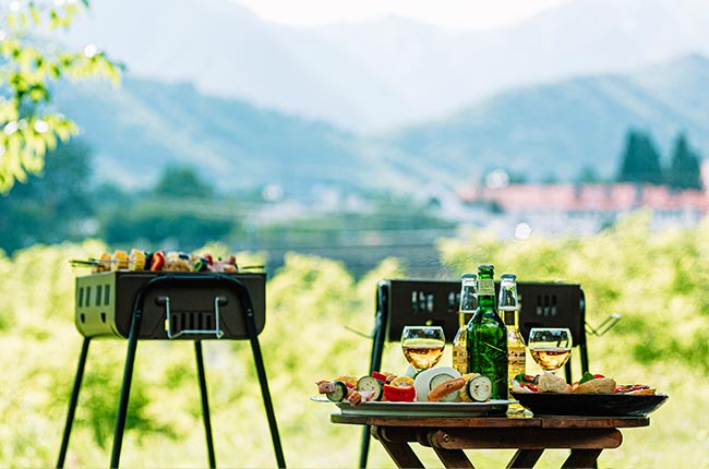 BBQセットの貸し出しでお手軽BBQ